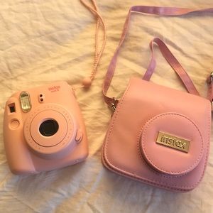 instax mini 8 polaroid camera with bag